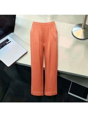 ERES Joyeux Trousers Color Muscade Black Size 40 US 8 NWT